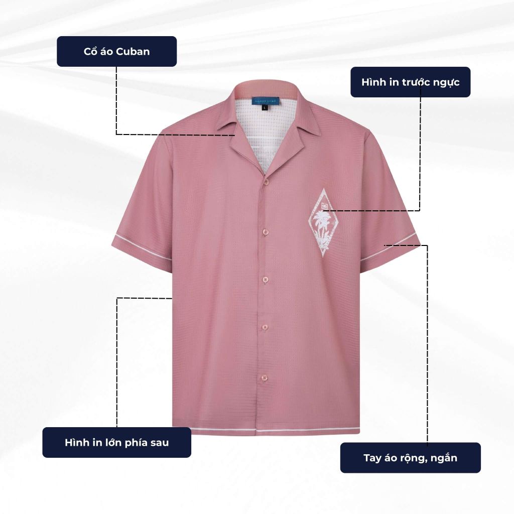 mô tả chi tiết áo trong set đồ Pink Paradise