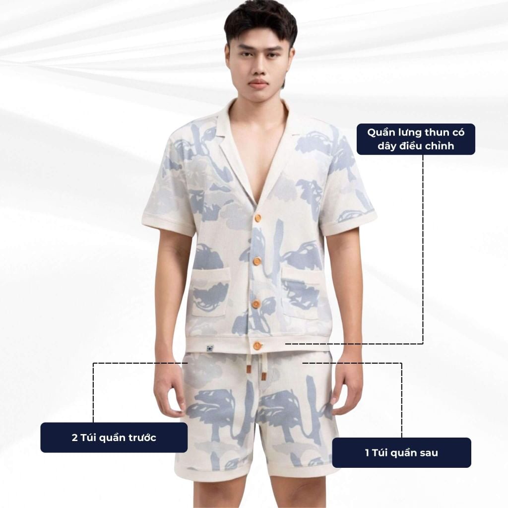 mô tả chi tiết quần short pin parasol