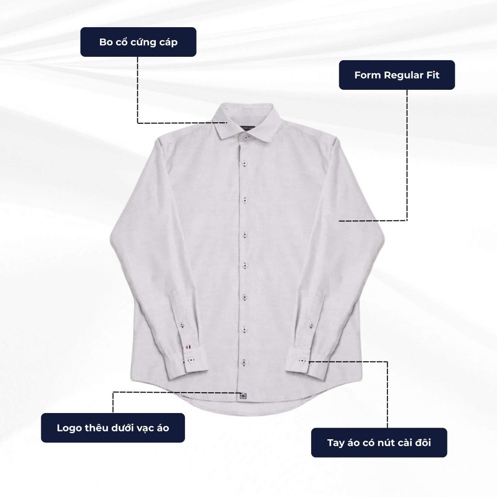 mô tả chi tiết áo sơ mi st raphael