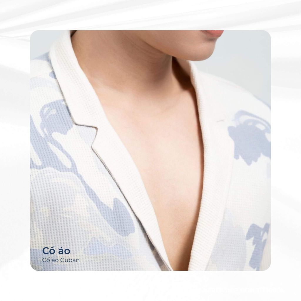 mô tả chi tiết cổ áo sơ mi pin parasol