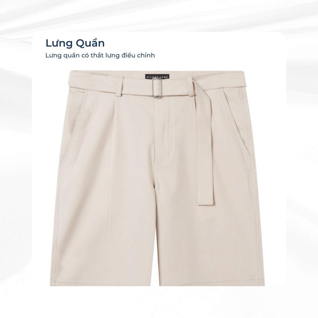 mô tả lưng quần short bermuda