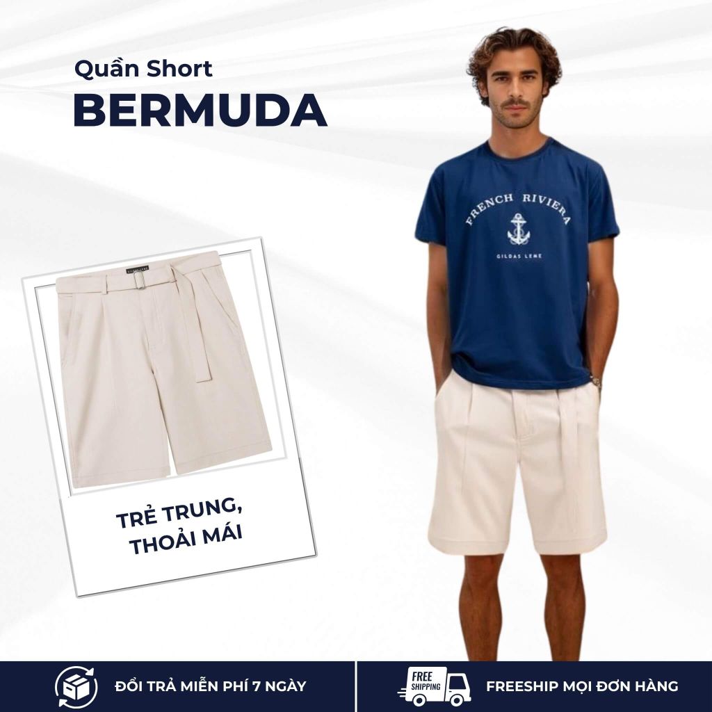 mô tả quần short bermuda