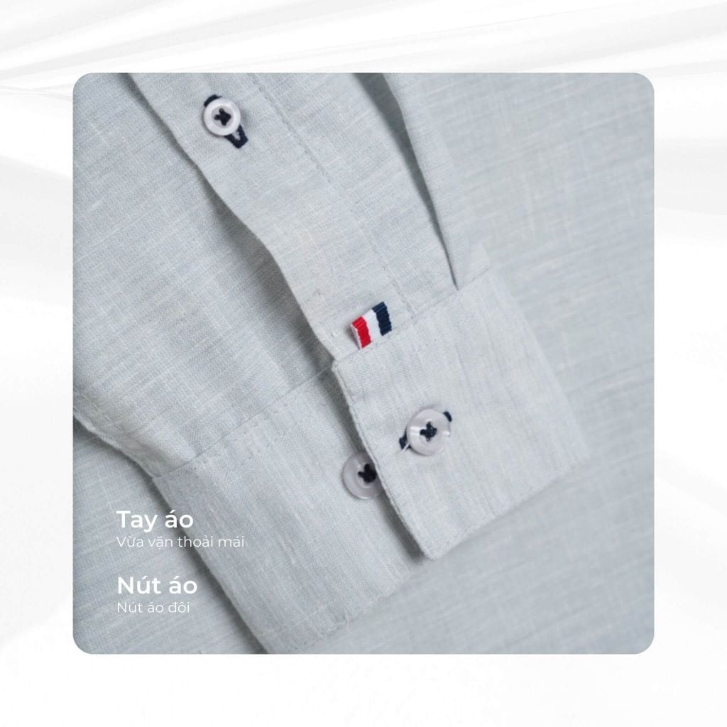 mô tả tay áo sơ mi st raphael