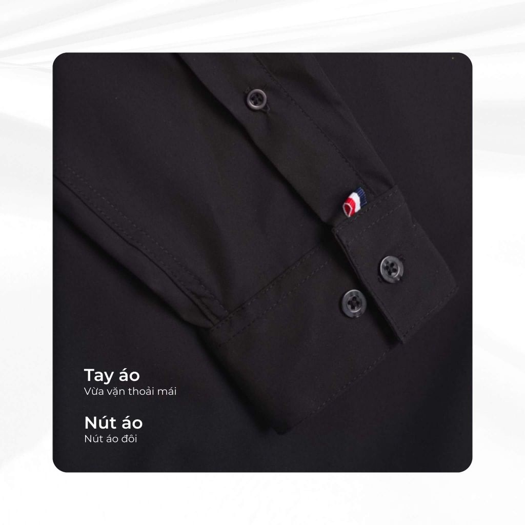 mô tả tay áo sơ mi bamboo riviera