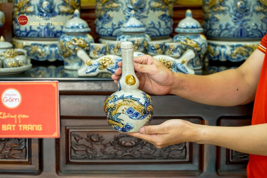 Bộ Đồ Thờ Gia Tiên (Cao Cấp 17 Món) Men Rạn