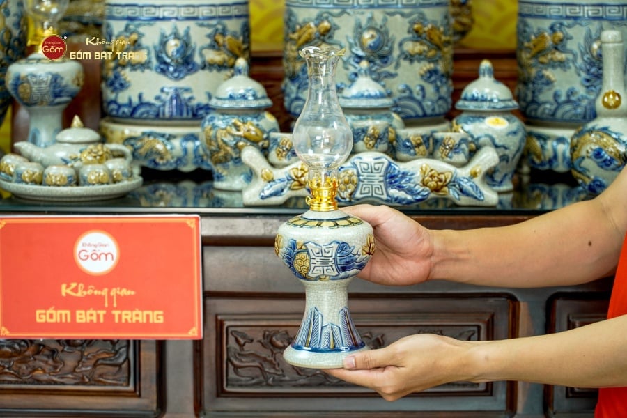 Bộ Đồ Thờ Gia Tiên (Cao Cấp 17 Món) Men Rạn