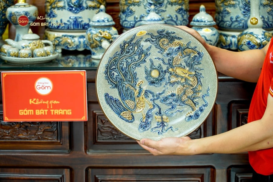 Bộ Đồ Thờ Gia Tiên (Cao Cấp 17 Món) Men Rạn