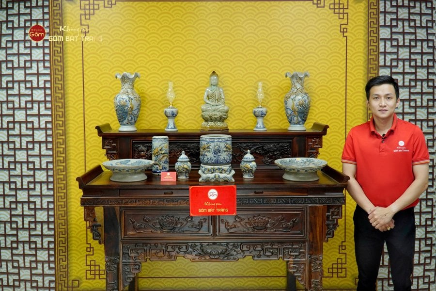 Bộ Đồ Thờ Phật (Cơ Bản 11 Món) Men Rạn