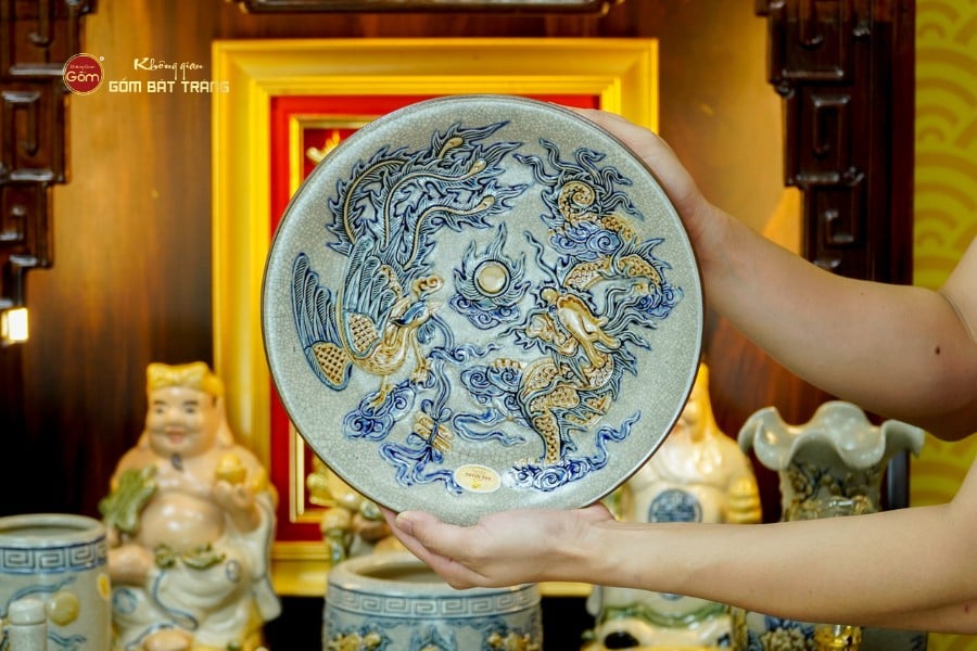 Bộ Đồ Thờ Thần Tài Thổ Địa (Hào Gia 14 Món) Men Rạn