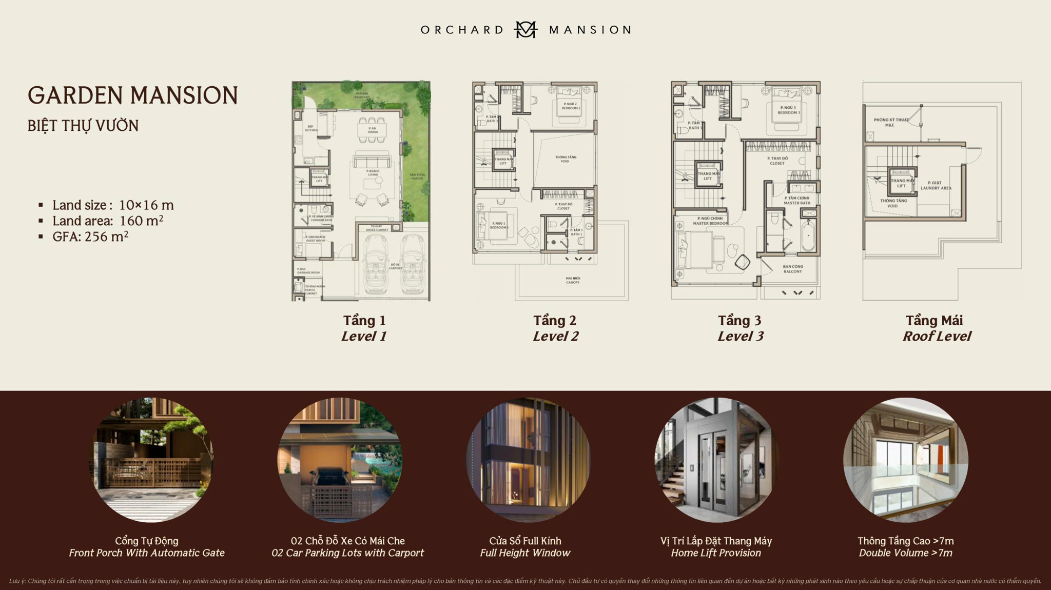 Layout Biệt thự vườn Orchard Mansion