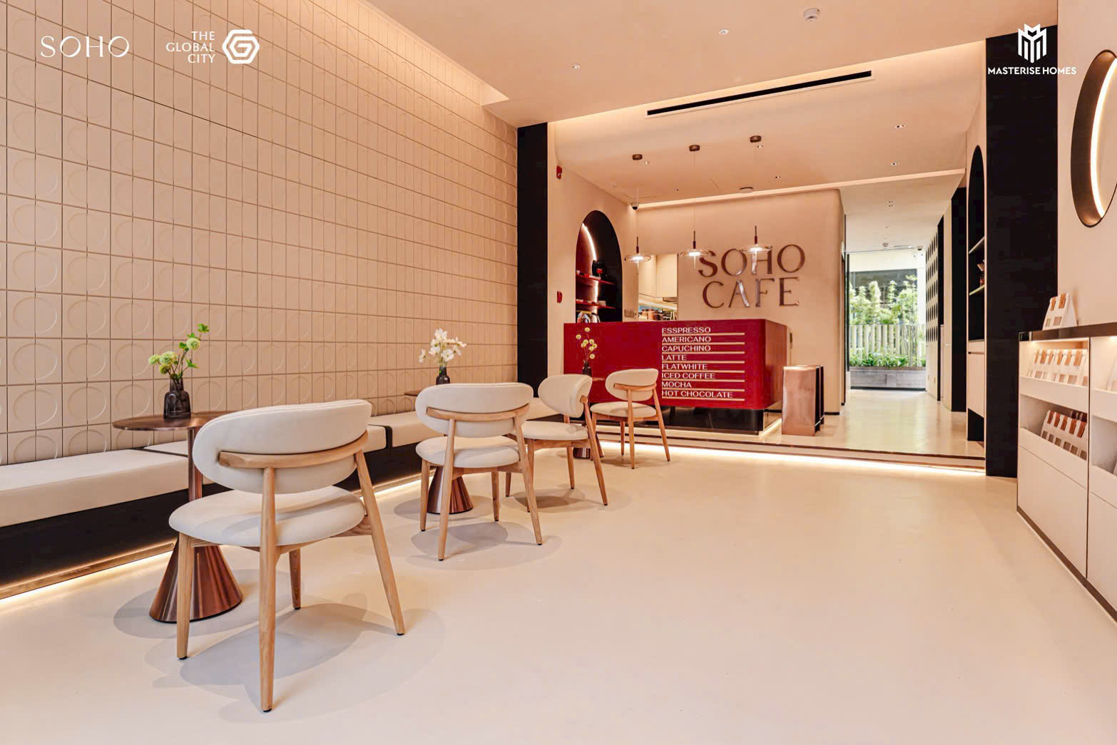 Không gian sống và giao thương đẳng cấp tại phân khu SOHO The Global City, sản phẩm thấp tầng đã có sổ hồng sở hữu lâu dài.