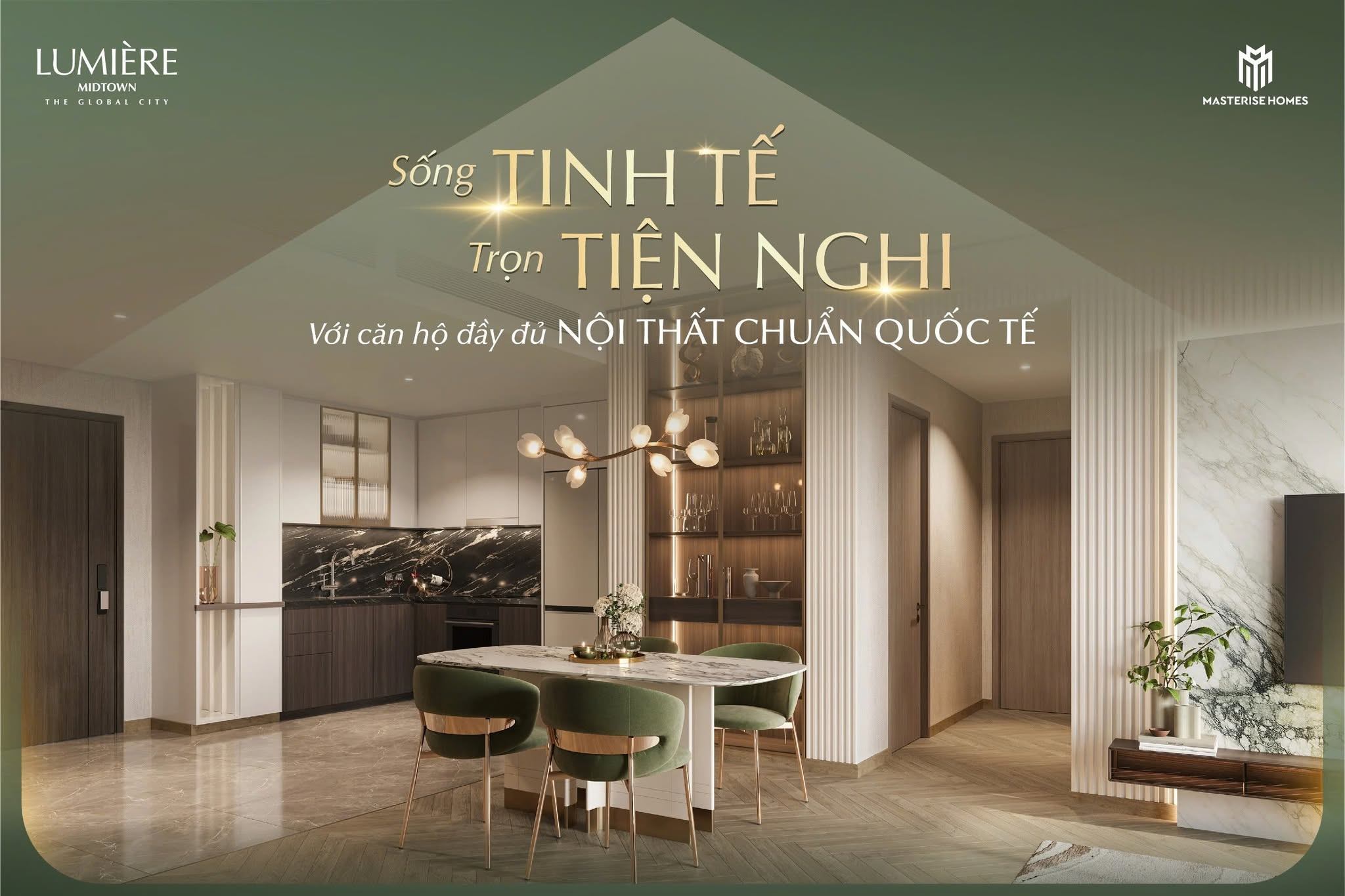Sở hữu hệ nội thất được thiết kế chỉn chu, tinh tế và tiện nghi, những căn hộ hạng sang tại Lumière Midtown cam kết mang đến trải nghiệm sống chuẩn quốc tế, vỗ về mọi cảm xúc của gia chủ tinh anh