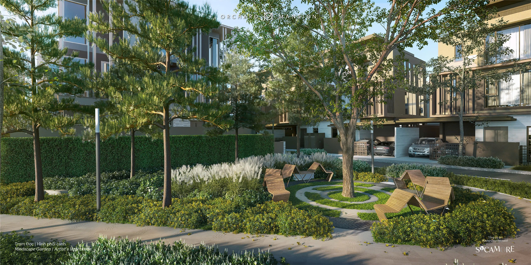 Công viên Trạm Đọc với cảnh quan xanh mát