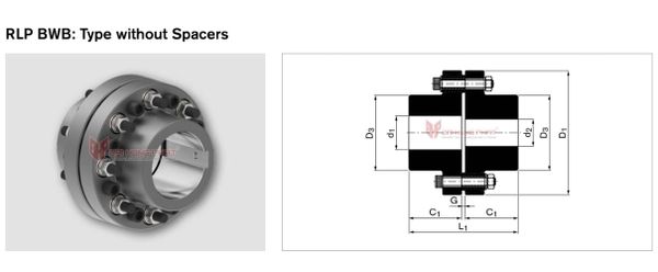 technical-drawing-of-pin-and-bush-couplings-rlp-bwb