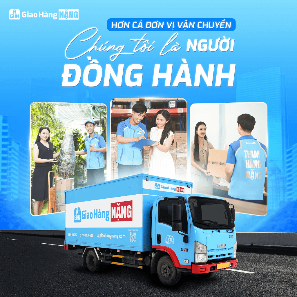 Giao Hàng NẶNG chuyên vận chuyển hàng nặng, cồng kềnh