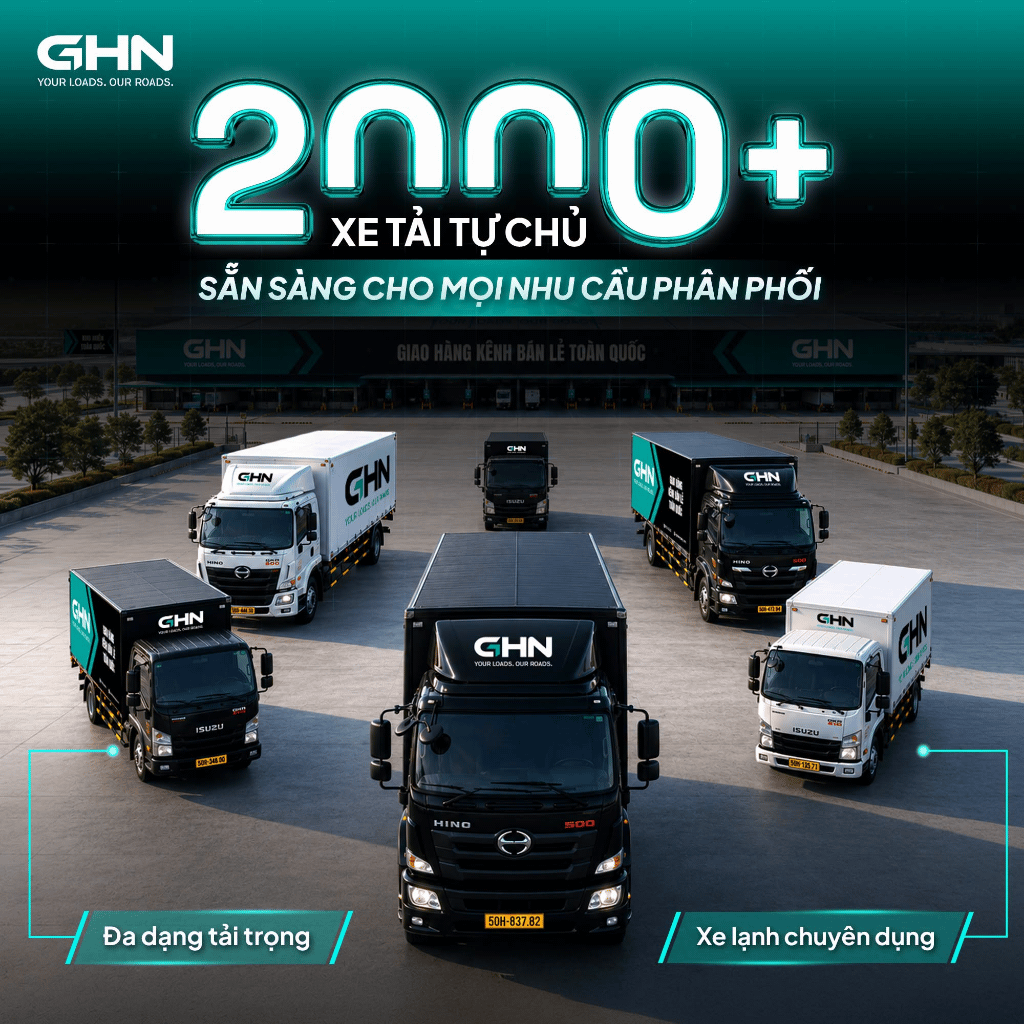 Giao Hàng NẶNG vận chuyển hàng nặng với đội xe đa tải trọng