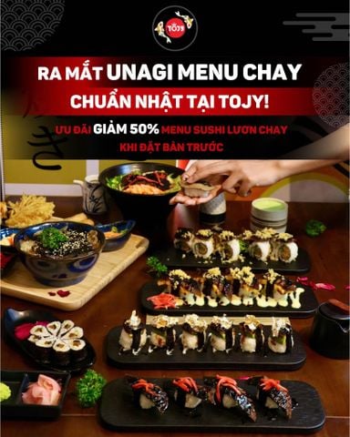 🌿✨ƯU ĐÃI RA MẮT MÓN MỚI THÁNG 11 – GIẢM 50% MENU SUSHI LƯƠN CHAY