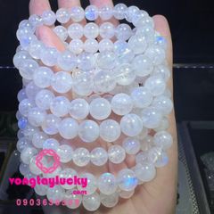 đá mặt trăng, chuỗi đeo tay mệnh kim, đá moonstone