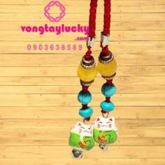 vòng tay handmade, vòng tay ngũ sắc, chỉ đỏ may mắn, quà tặng 1/6