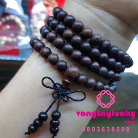 chuỗi 108 hạt, chuỗi gỗ dâu rừng, chuỗi trừ tà, tràng hạt, vu lan