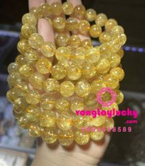thạch anh tóc vàng, chuỗi quấn tay 4 vòng