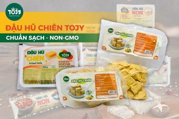 Các loại đậu hũ chiên sẵn chuẩn sạch của thực phẩm chay TOJY Foods