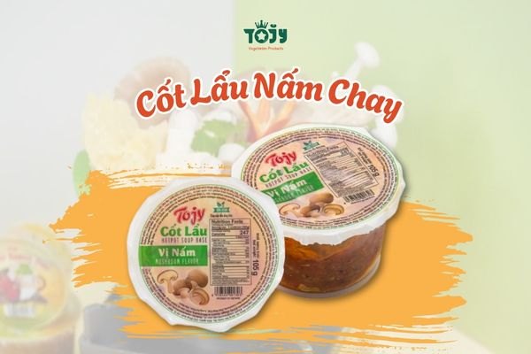 Cốt lẩu nấm chay - thơm ngọt tự nhiên