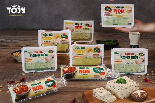 Đậu hũ sạch từ TOJY Foods, được làm từ đậu nành Non-GMO