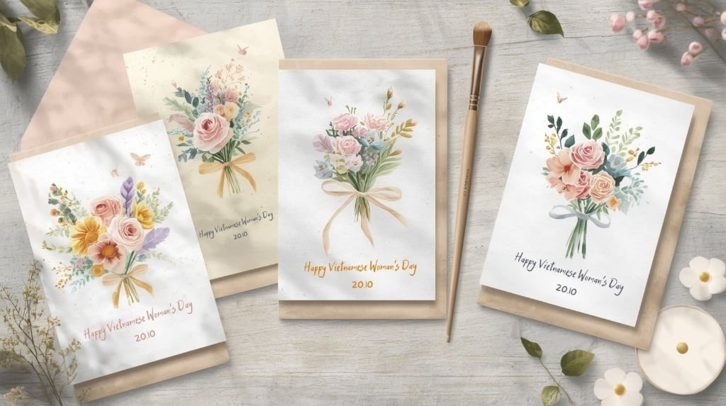 Gửi tặng quà ngày 20 tháng 10 kèm lời chúc chân thành