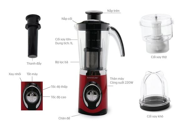 Các loại máy xay sinh tố công nghiệp đa năng