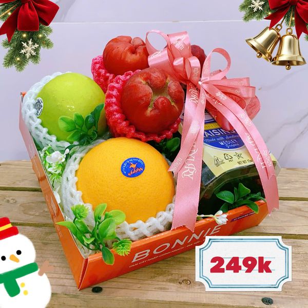 Hộp Quà Trái Cây Tặng Noel Giá 249k Tại Bonnie Fruit