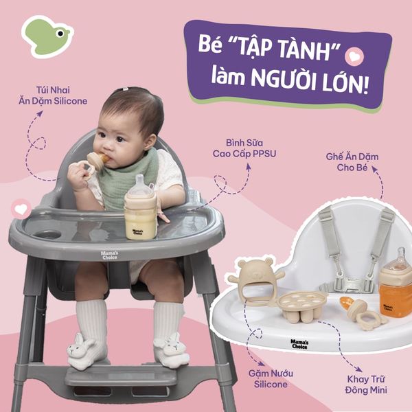 Bé “tập tành” làm người lớn