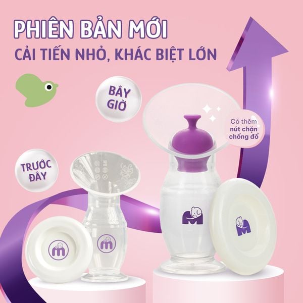 Cốc hứng sữa Mama's Choice phiên bản cải tiến