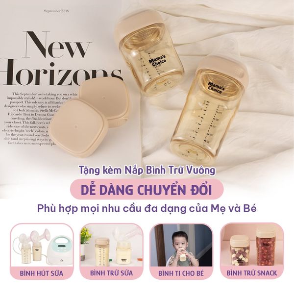 Dễ dàng chuyển đổi theo nhu cầu với Nắp bình - núm ti