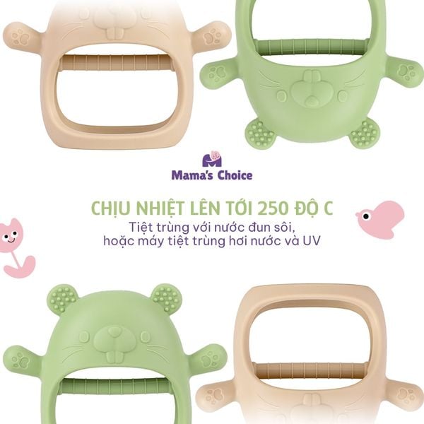 Gặm nướu chịu nhiệt lên tới 250 độ C
