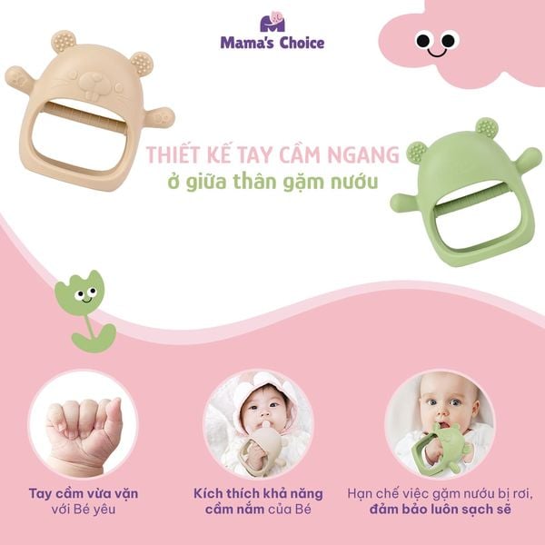 Gặm nướu giúp bé tăng phản xạ cầm nắm