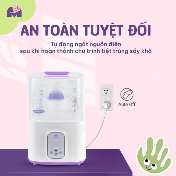 Máy tiệt trùng tự ngắt sau khi hoàn thành chu trình