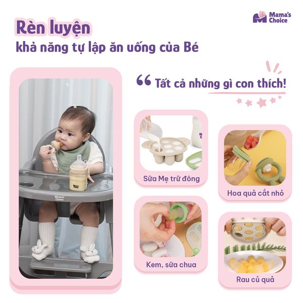 Rèn luyện cho bé khả năng ăn uống tự lập