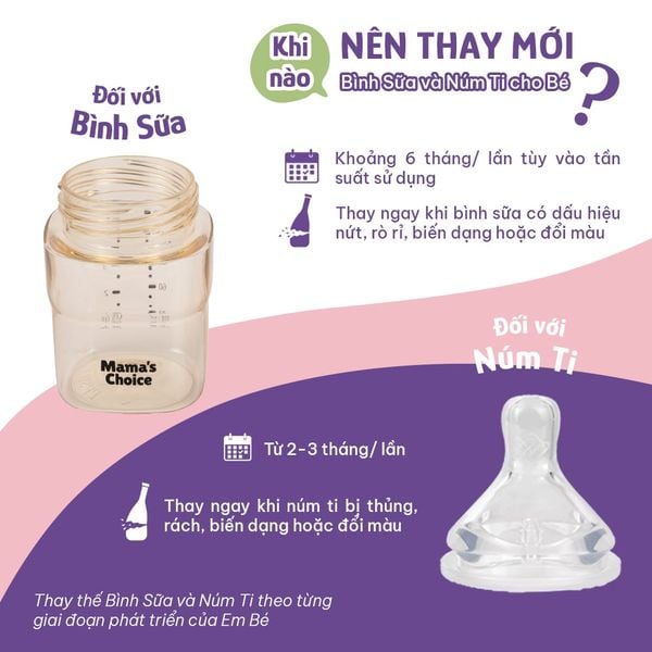 Tại sao cần thay núm ti mới?