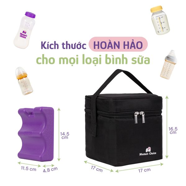 Túi giữ nhiệt với kích thước hoàn hảo