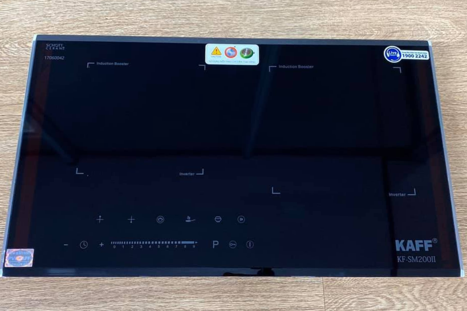 Bếp từ KAFF KF-SM200II được thiết kế lắp âm hiện đại