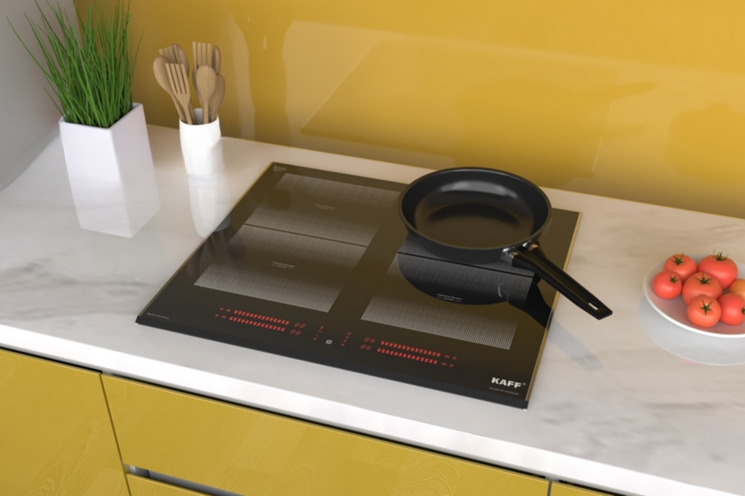 Bếp từ KAFF KF-HIDE868I được thiết kế lắp âm chuẩn