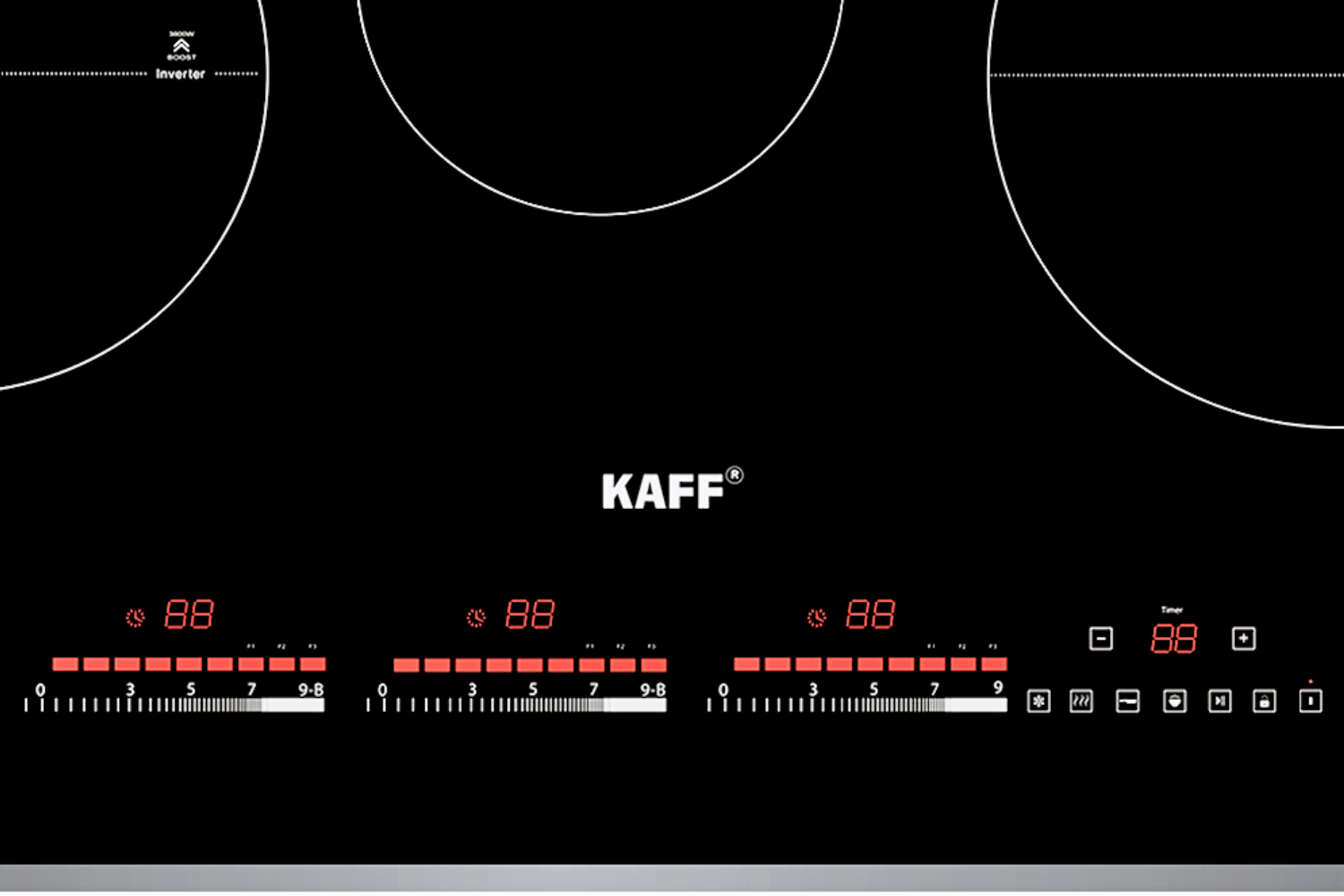 Bếp từ KAFF KF-IG3001II được trang bị hệ thống điều khiển cảm ứng trượt