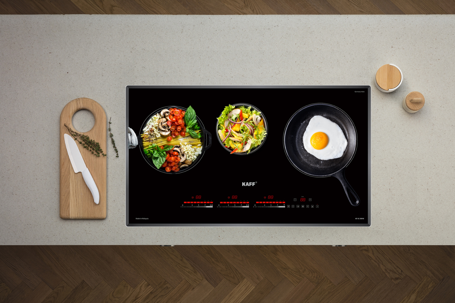 Bếp từ KAFF KF-IG3001II mang đậm phong cách tối giản chuẩn Đức