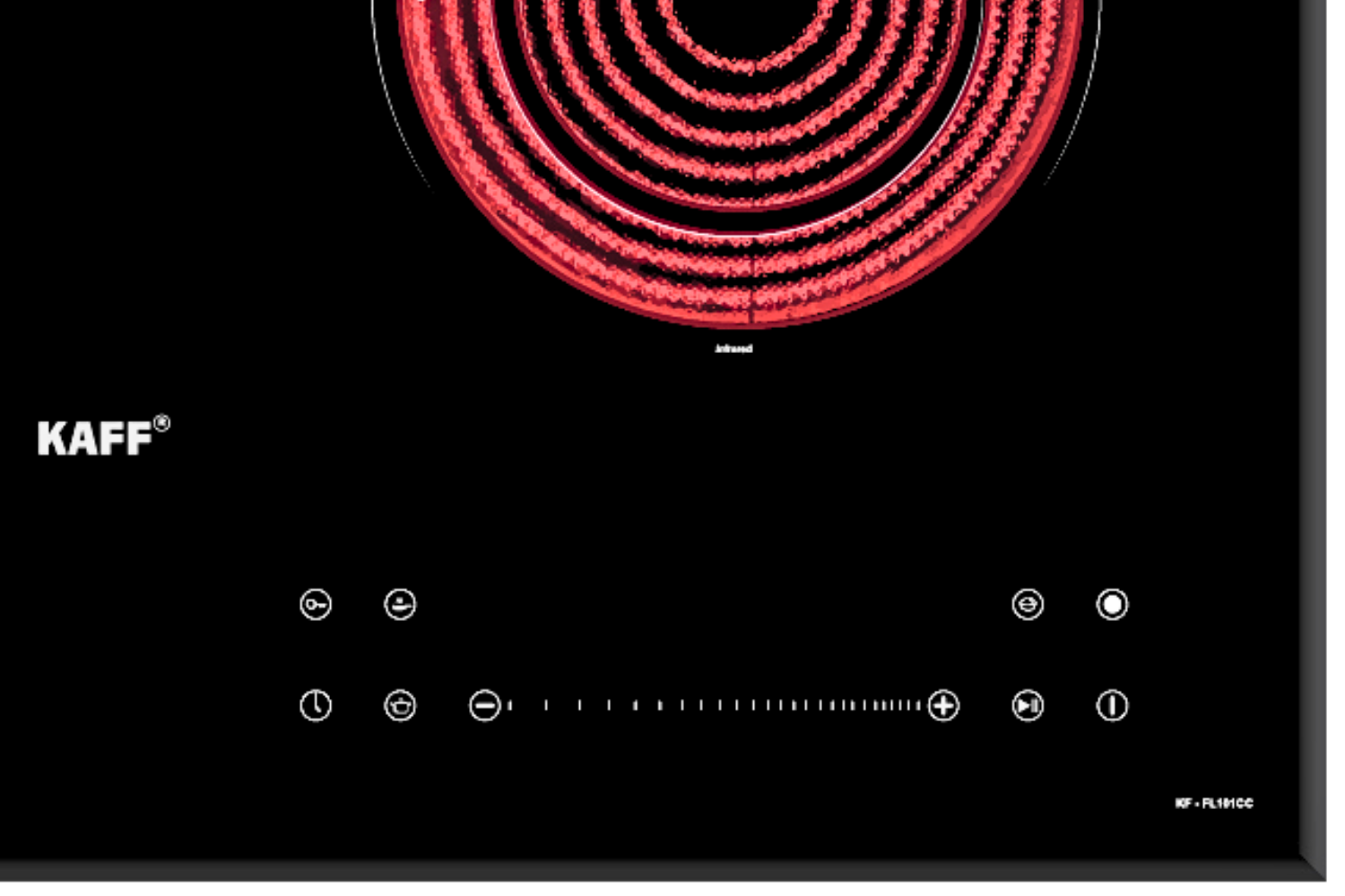 KAFF KF-FL101CC được trang bị hai bảng điều khiển cảm ứng riêng biệt