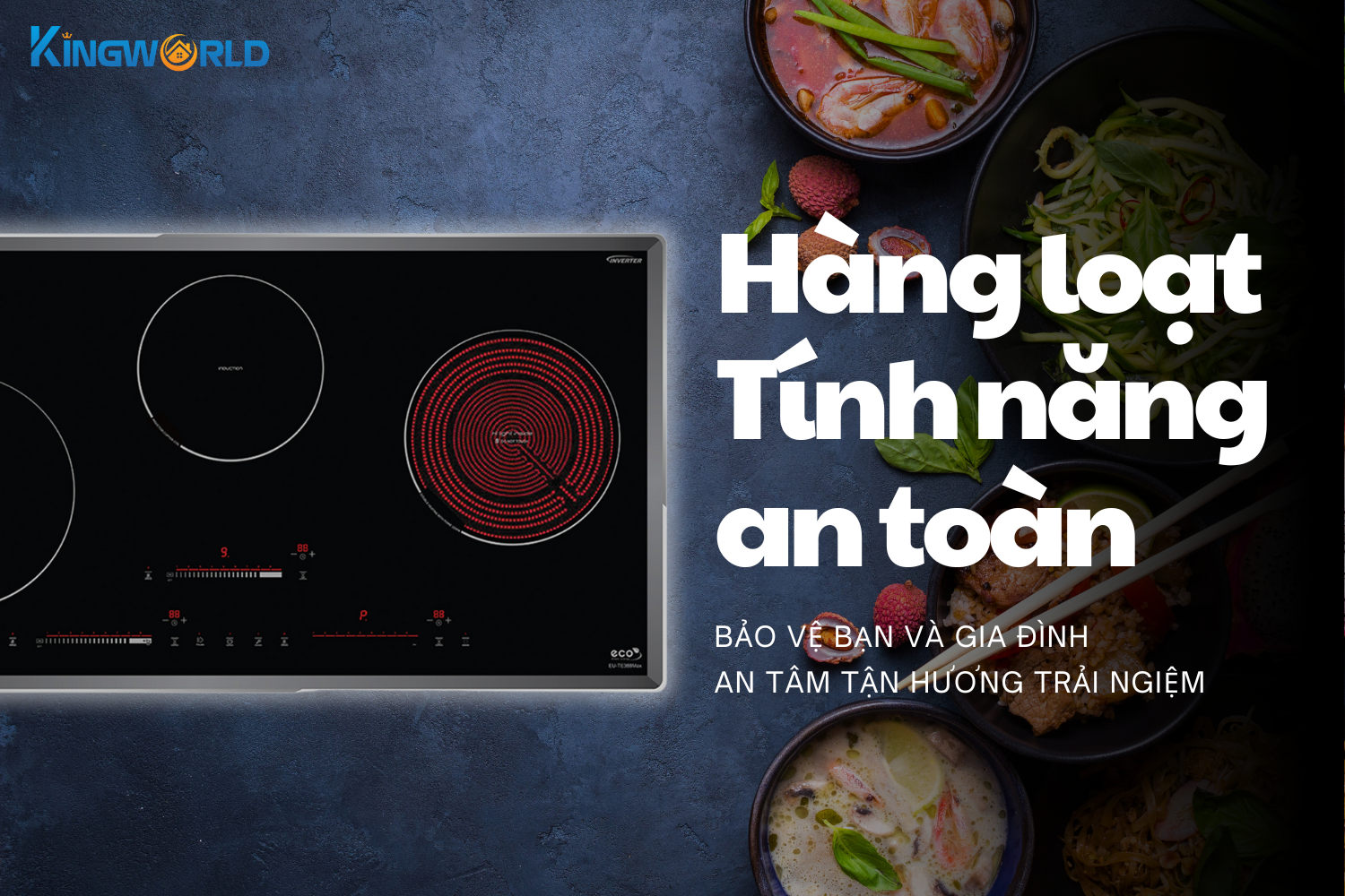 Các chức năng an toàn của EU-TE388Max khi nấu ăn