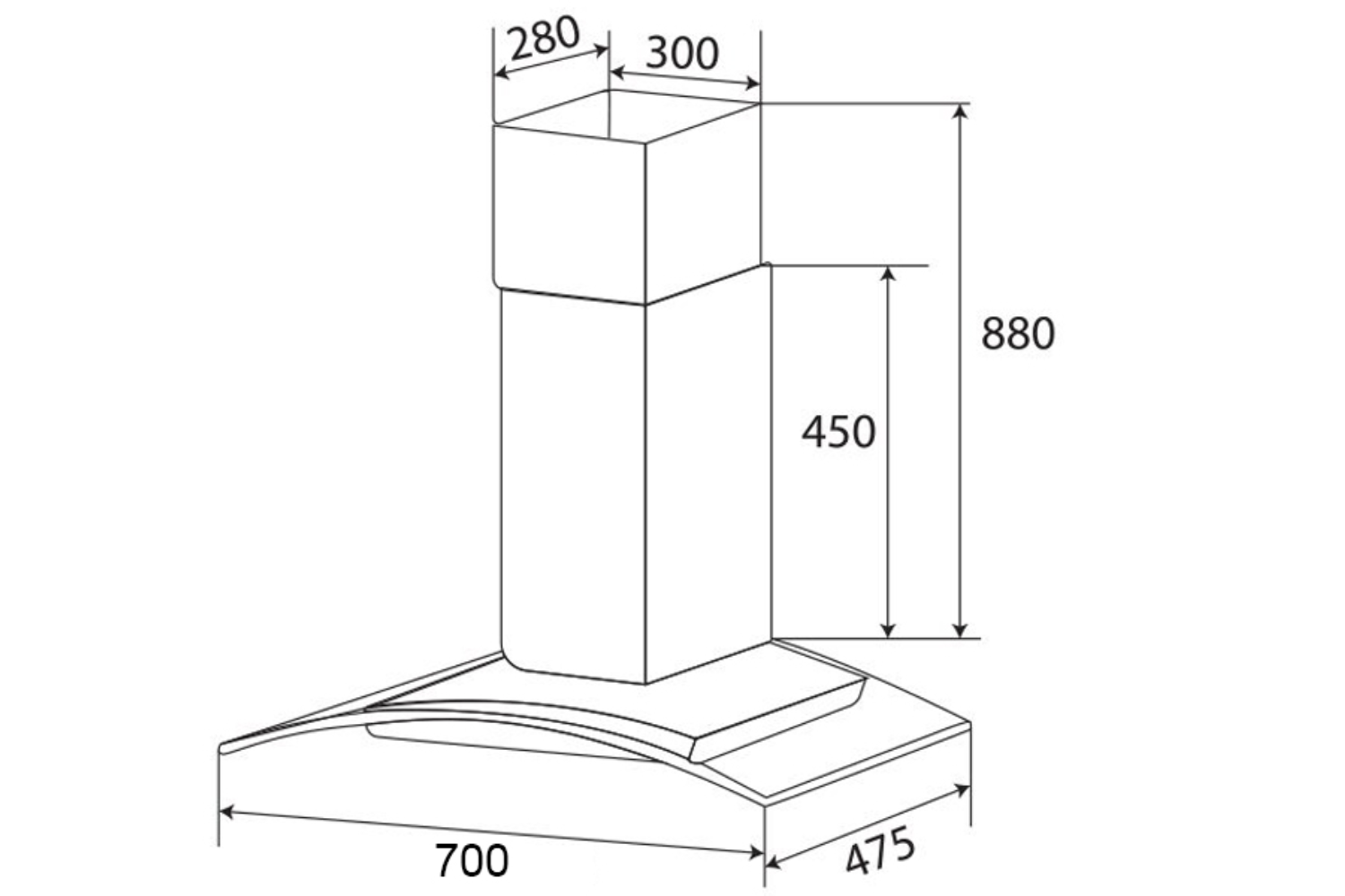 KF-GB027 phù hợp lắp đặt cho nhiều loại bếp
