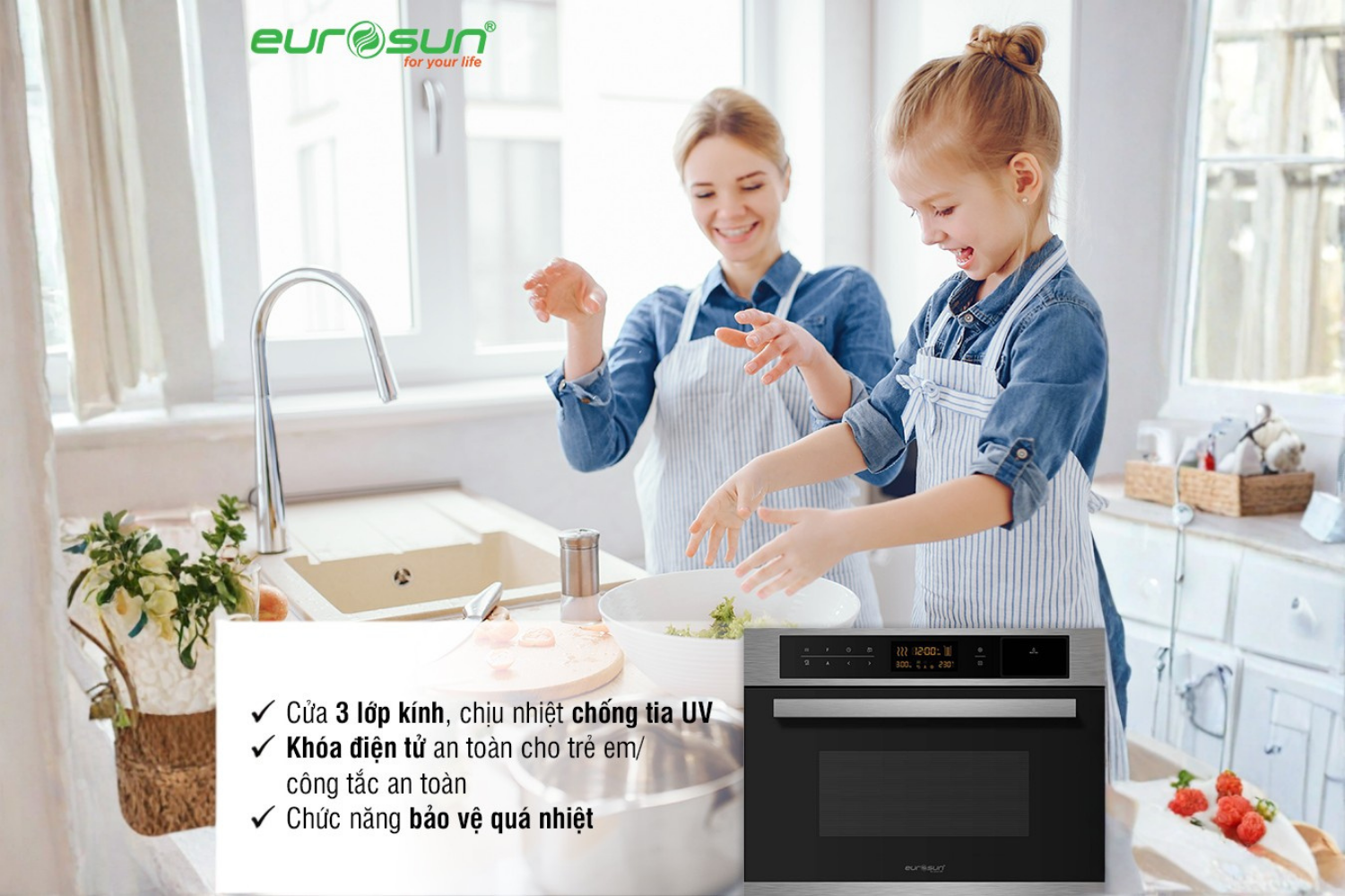 Eurosun OMS36EG được chú trọng đặc biệt đến yếu tố an toàn