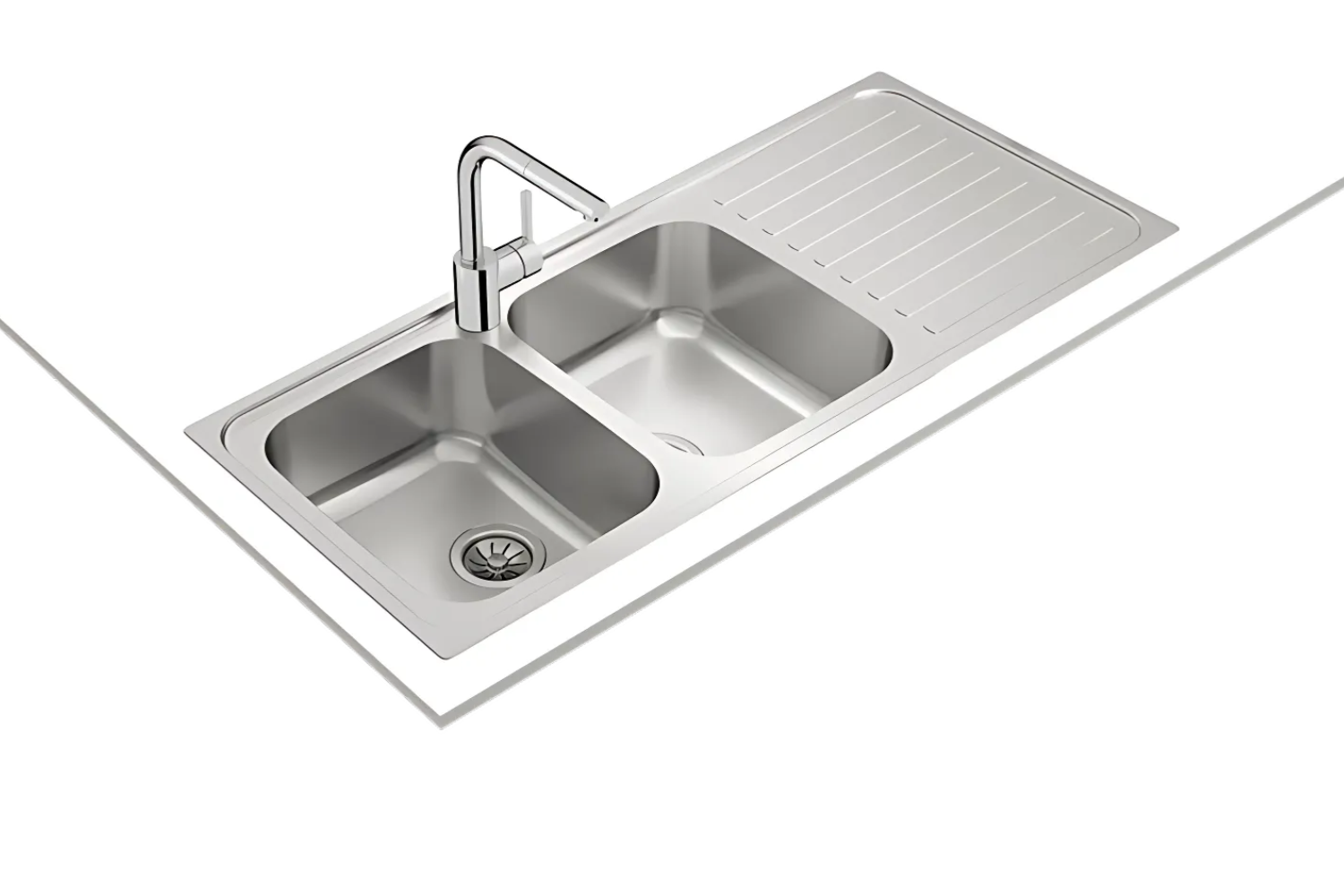 Chậu rửa chén Teka CLASSIC 2B 1D được làm từ chất liệu inox cao cấp và bền bỉ