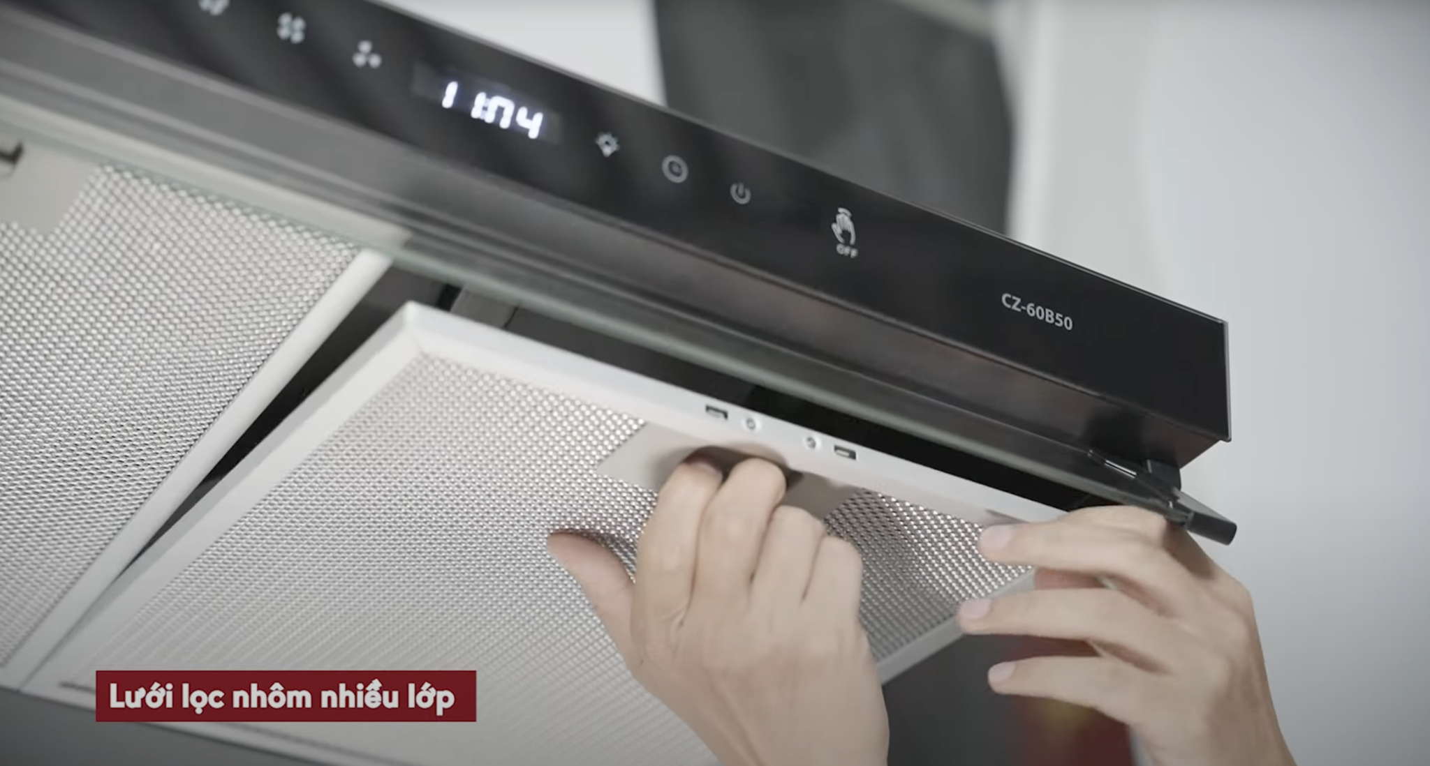 Lưới lọc nhôm 5 lớp – Dễ tháo lắp, vệ sinh tiện lợi